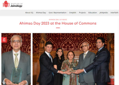 Ahimsa Day 2023 at the House of Commons